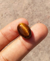10.5ct Tiger Eye Cabochon - June Birthstone - June Birthstone -  16x12mm