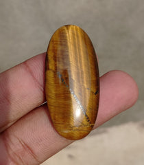 45.4ct Tiger Eye Cabochon - June Birthstone - June Birthstone -  45x21x6mm