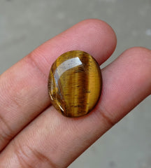 18.9ct Tiger Eye Cabochon - June Birthstone - June Birthstone -  23x18x5mm