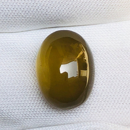 Natural Vesuvianite Solar Gemstone - Idocrase Gem -  Vesuvianite Cabochon - 13x10x7mm