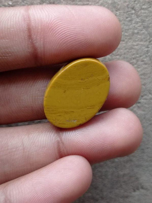 23ct Jasper - Gold Jasper Cabochon - Yellow Jasper - 25x18x5mm