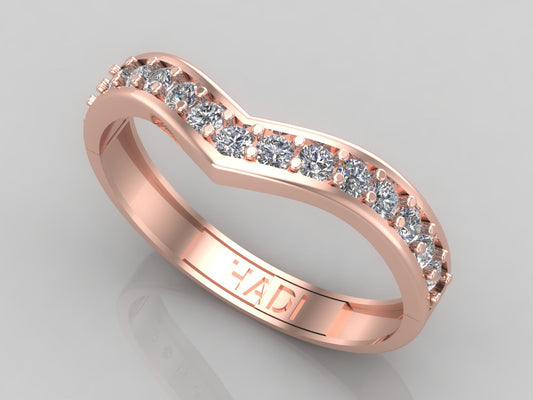 Hearty Half Eternity Diamond Band