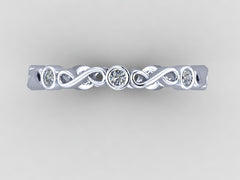 Minimalist Infinity Diamond Band