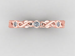 Minimalist Infinity Diamond Band