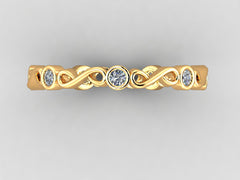 Minimalist Infinity Diamond Band
