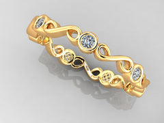 Minimalist Infinity Diamond Band