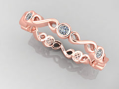 Minimalist Infinity Diamond Band