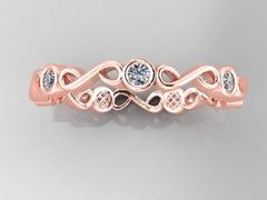 Minimalist Infinity Diamond Band