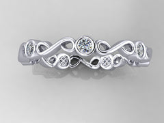 Minimalist Infinity Diamond Band