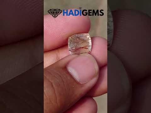 6ct Brown  Tourmalated Quartz - Brown  Rutile Quartz - Rutilated Quartz