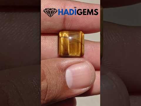 كابوشون عين النمر 11.4 قيراط - حجر بخت شهر يونيو - حجر بخت شهر يونيو - 14x14x6 ملم