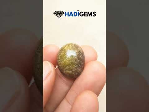 19.5ct Serpentine Cabochon - Shah Maqqsood - Zehrmora - 20x15mm