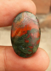 17.15ct Natural High Quality Blood Stone - Heliotrope -Dimension -27x18mm