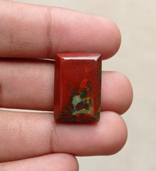 36.5ct Imperial Quality Blood Stone - Heliotrope - Hajr-ul-Dam-25x17mm