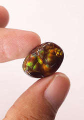 Rainbow Bubbly Mexican Fire Agate,  Rare Gemstone than Diamonds