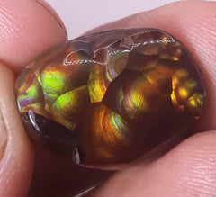 Rainbow Bubbly Mexican Fire Agate,  Rare Gemstone than Diamonds